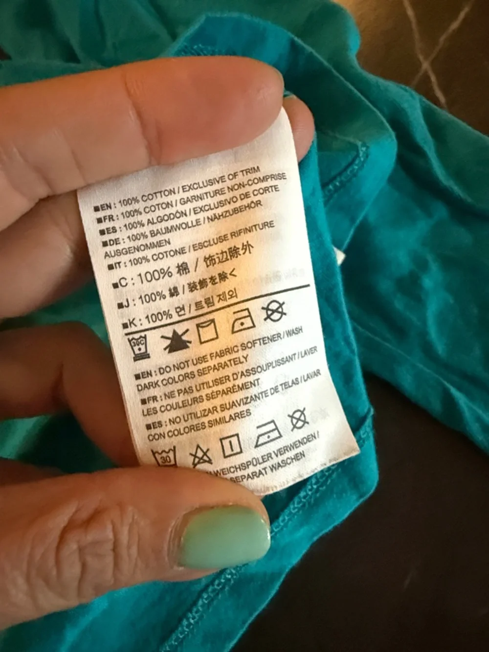Arc'teryx Teal V-Neck Long Sleeve Top - Picture 5 of 5
